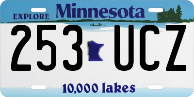 MN license plate 253UCZ