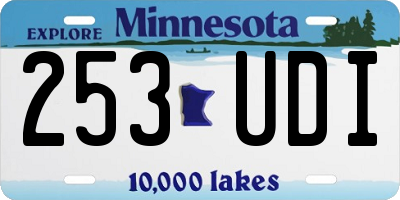 MN license plate 253UDI