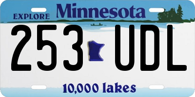 MN license plate 253UDL
