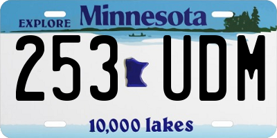 MN license plate 253UDM