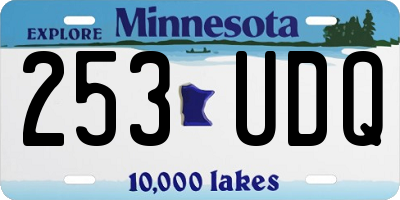 MN license plate 253UDQ