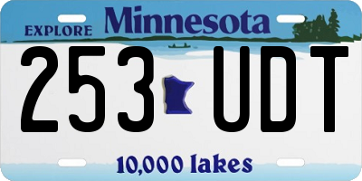 MN license plate 253UDT