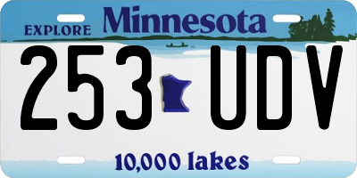 MN license plate 253UDV