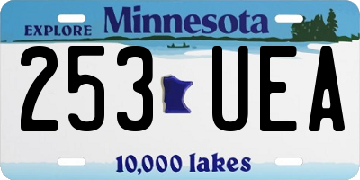 MN license plate 253UEA