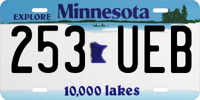 MN license plate 253UEB