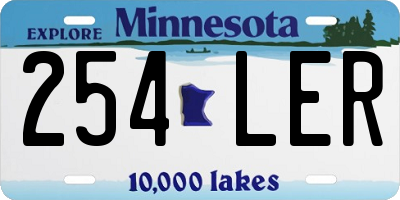 MN license plate 254LER