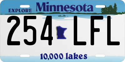 MN license plate 254LFL
