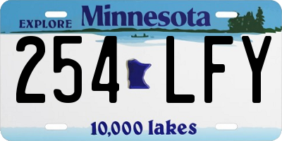 MN license plate 254LFY