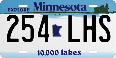 MN license plate 254LHS