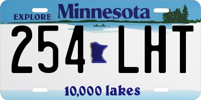 MN license plate 254LHT