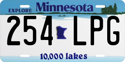 MN license plate 254LPG