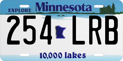 MN license plate 254LRB