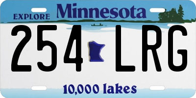 MN license plate 254LRG