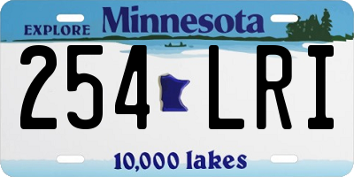 MN license plate 254LRI