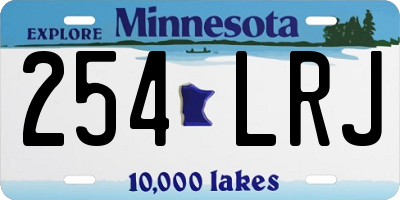 MN license plate 254LRJ
