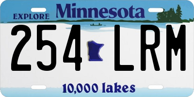 MN license plate 254LRM