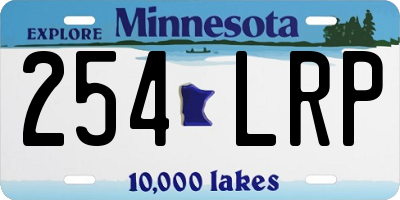 MN license plate 254LRP