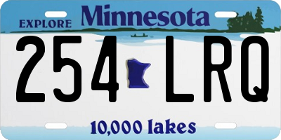 MN license plate 254LRQ
