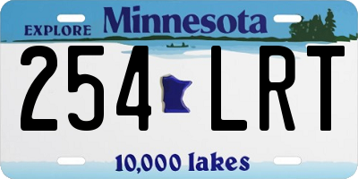 MN license plate 254LRT