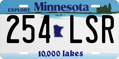 MN license plate 254LSR
