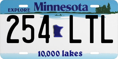 MN license plate 254LTL