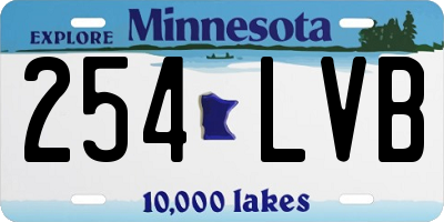 MN license plate 254LVB