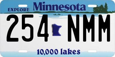 MN license plate 254NMM