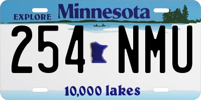 MN license plate 254NMU
