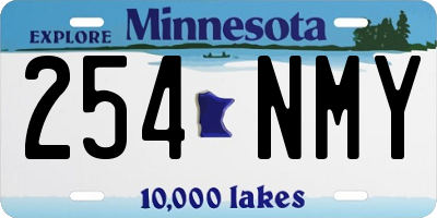 MN license plate 254NMY