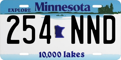 MN license plate 254NND