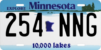 MN license plate 254NNG