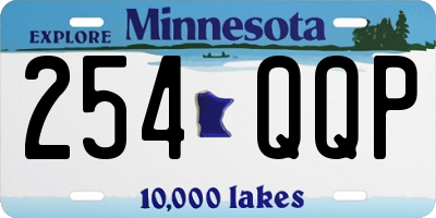 MN license plate 254QQP