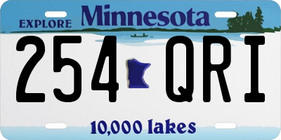 MN license plate 254QRI