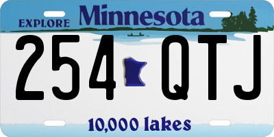 MN license plate 254QTJ