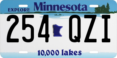 MN license plate 254QZI