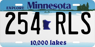 MN license plate 254RLS