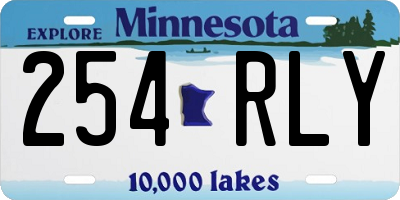 MN license plate 254RLY