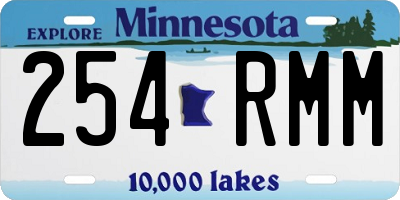 MN license plate 254RMM