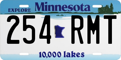 MN license plate 254RMT