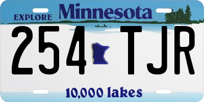 MN license plate 254TJR