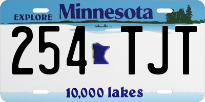 MN license plate 254TJT