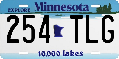 MN license plate 254TLG