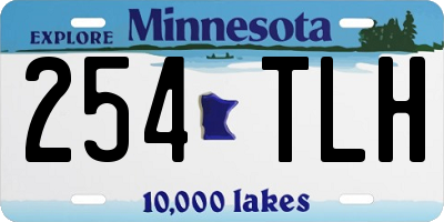 MN license plate 254TLH