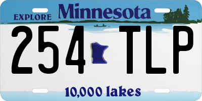 MN license plate 254TLP