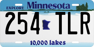 MN license plate 254TLR