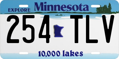 MN license plate 254TLV