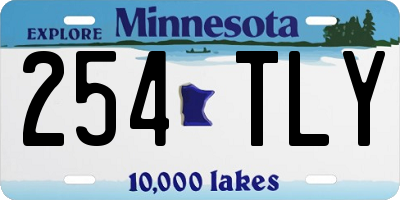 MN license plate 254TLY