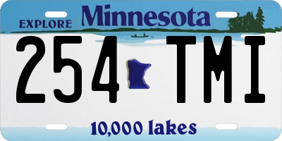 MN license plate 254TMI