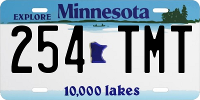 MN license plate 254TMT