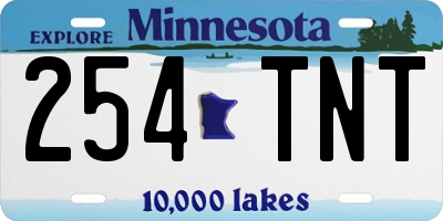 MN license plate 254TNT